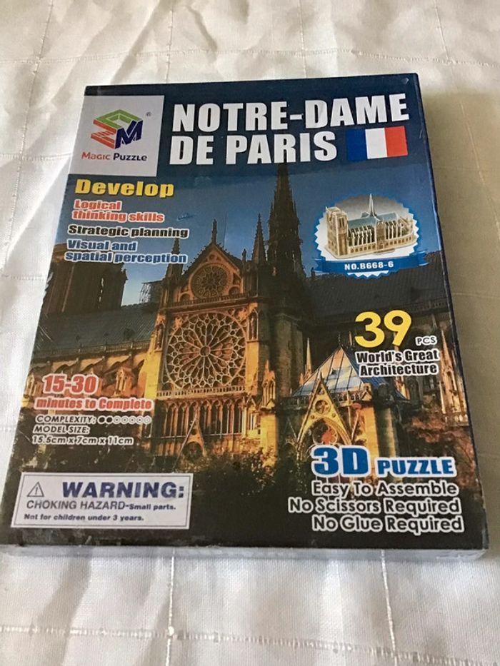 Puzzle 3D Notre Dame de Paris 39 pièces - photo numéro 2