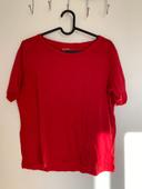 Tee-shirt rouge manches courtes femme