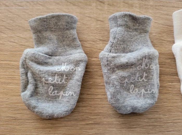 Lot de bonnets, moufles et chaussons garçon en naissance - photo numéro 6