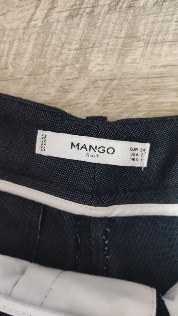 Pantalon bleu marine Mango - photo numéro 2