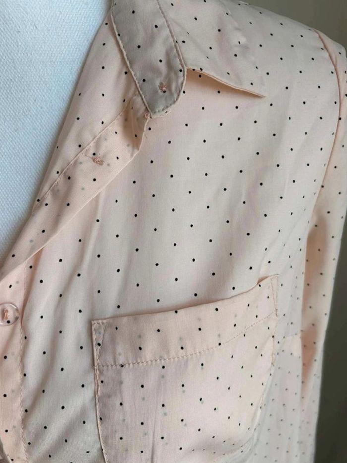 Chemise rose à  pois - photo numéro 2