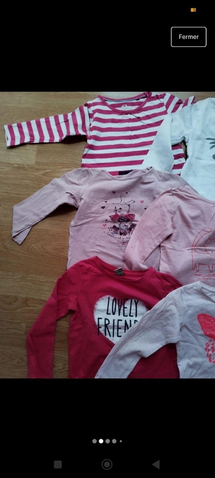 Lot de 9 tee shirt manches longues 4 ans - photo numéro 3