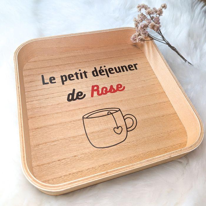 Plateau de thé/café/gâteaux personnalisé / Fête des mères-grands mères / cadeau pour maman et mamie - photo numéro 5