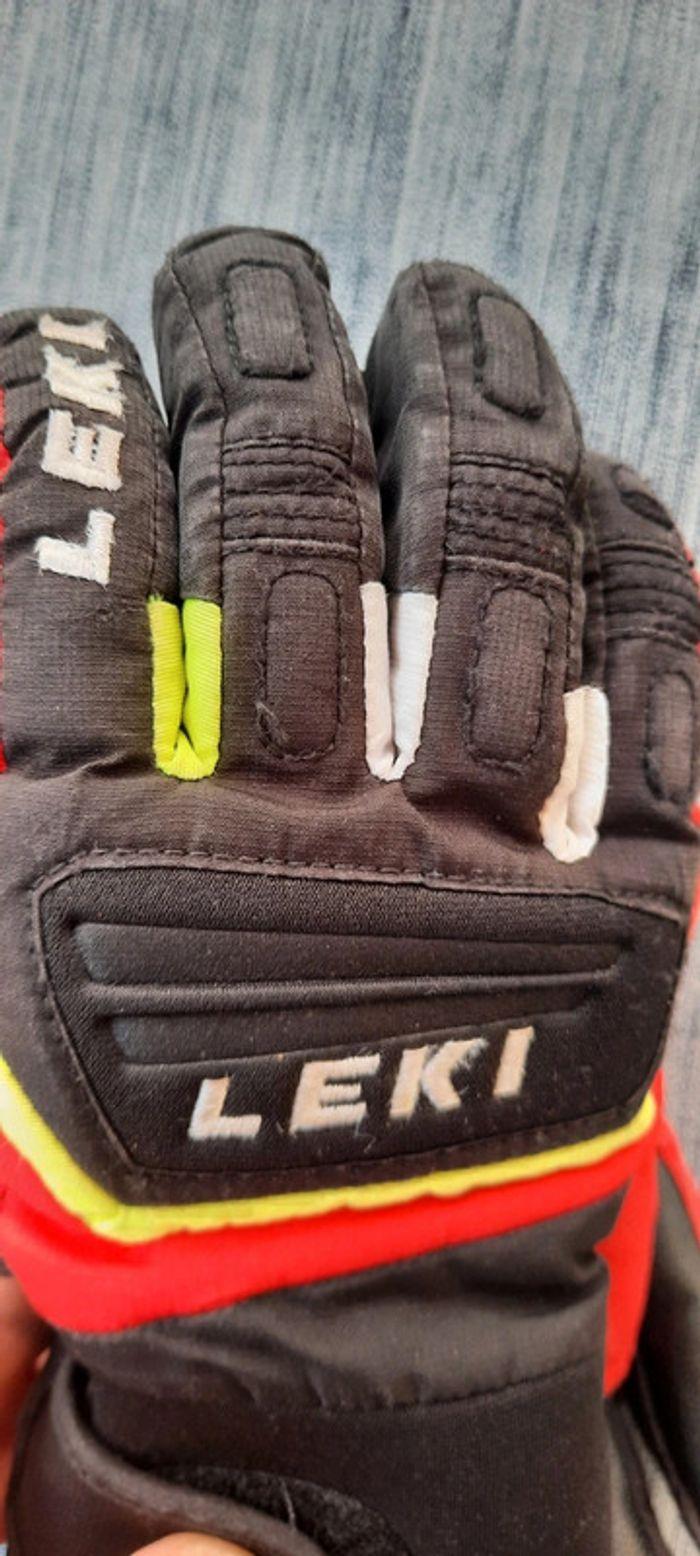 gants  ski de piste enfant 
leki
rouge noir jaune world cup racing taille 4 sof-tex - photo numéro 9