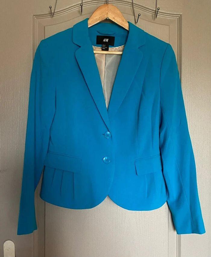 Blazer bleu H&M Taille 38 - photo numéro 1