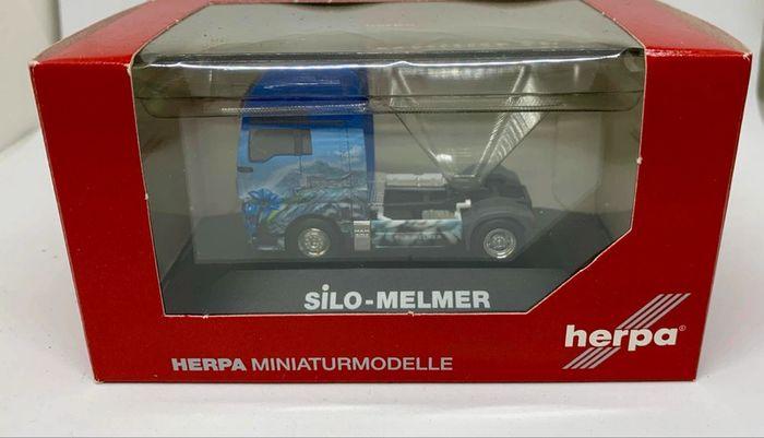 Camion miniature 1/87 Herpa silo Melmer man tgx xxl - photo numéro 2