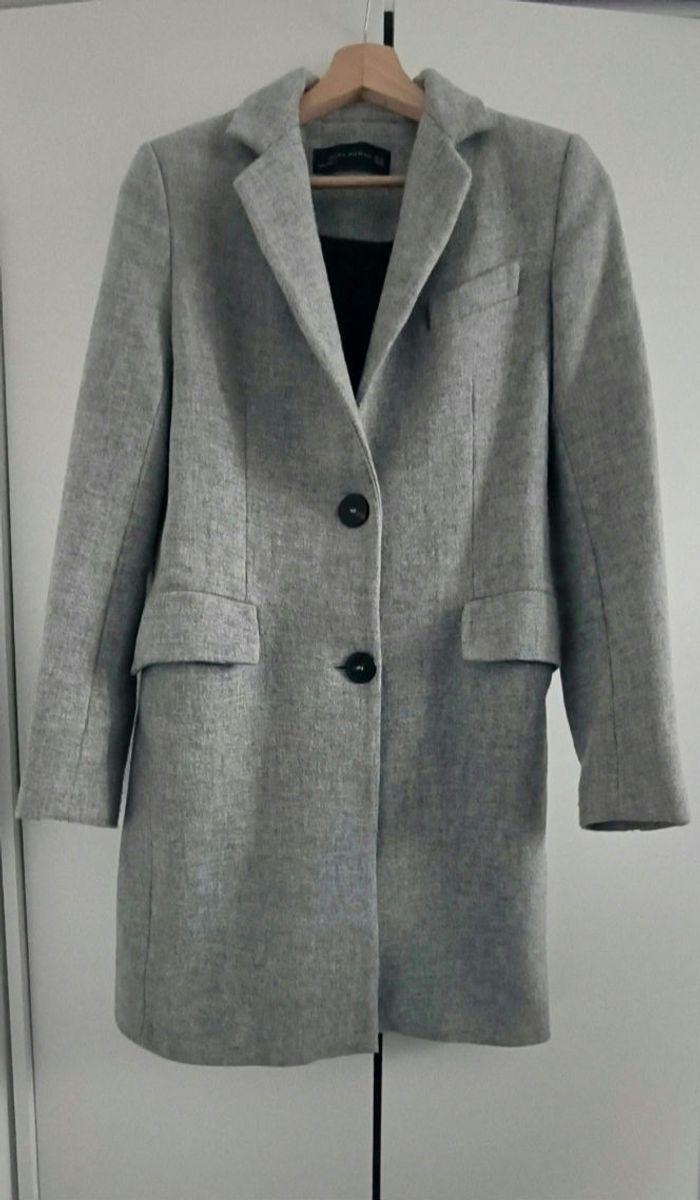 Manteau Zara Gris taille 34 - photo numéro 2