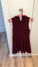 Robe patineuse bordeaux