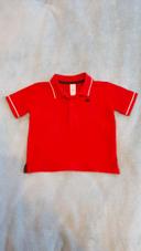 Polo manches courtes rouge voiture marine et blanc C&A 2 ans