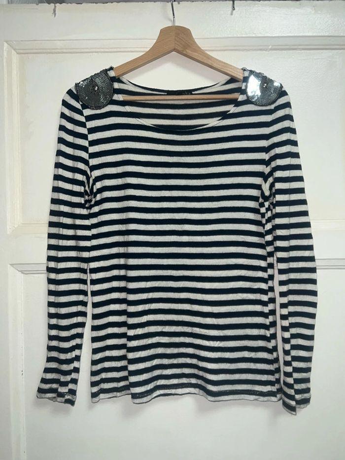 Pull femme à rayure