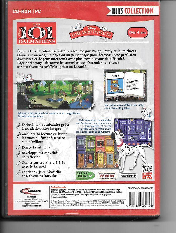 Les 101 dalmatiens - Livre animé interactif - CD-ROM pour PC - photo numéro 2