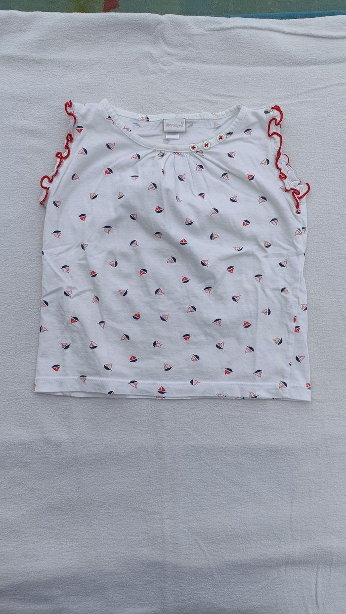 Ensemble t-shirt et short bébé rouge et blanc - photo numéro 3