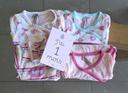 Lot de 4 bodies manches courtes fille taille 1 mois