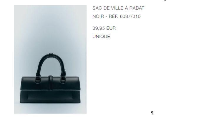 Sac à rabat noir Zara NEUF - photo numéro 8