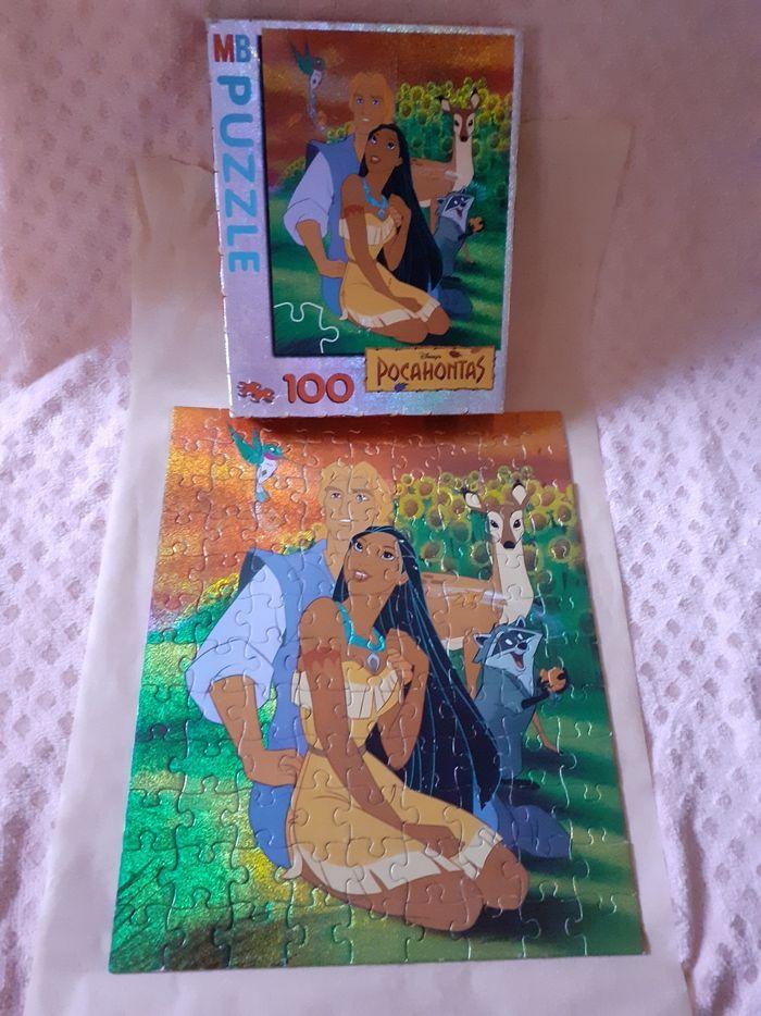 Pocahontas puzzle 100 pièces collector effet métallisé pailleté - photo numéro 1