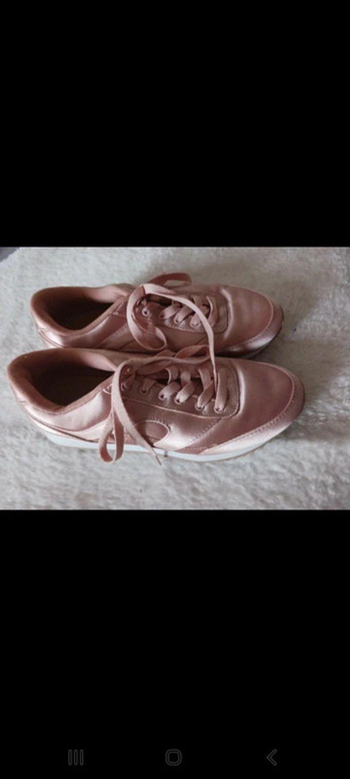 Basket tennis sneackers chaussures rose 38 h&m - photo numéro 2