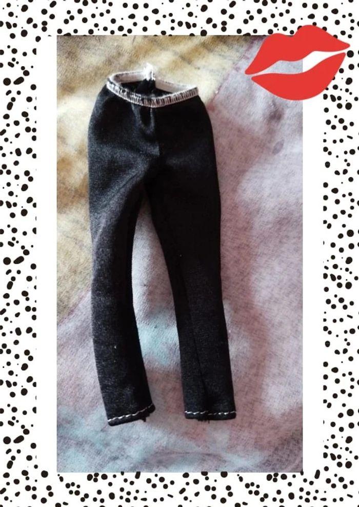 Pantalon noir poupée pour barbie monster high - photo numéro 1