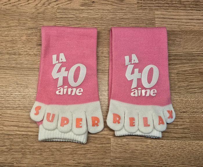 Chaussettes humoristiques 40 ans - photo numéro 1