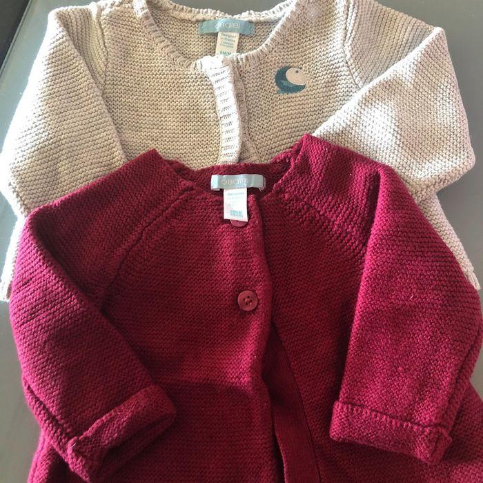 Lot de 2 Gilets Bébé Okaïdi - photo numéro 1