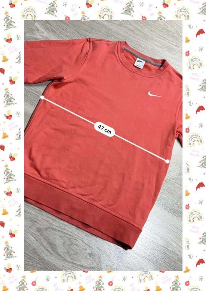 👕 Sweat à capuche Nike logo brodé Rose Taille S 👕 - photo numéro 4