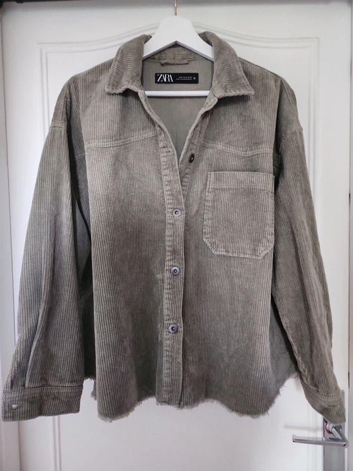 Veste chemise velours Zara - photo numéro 1