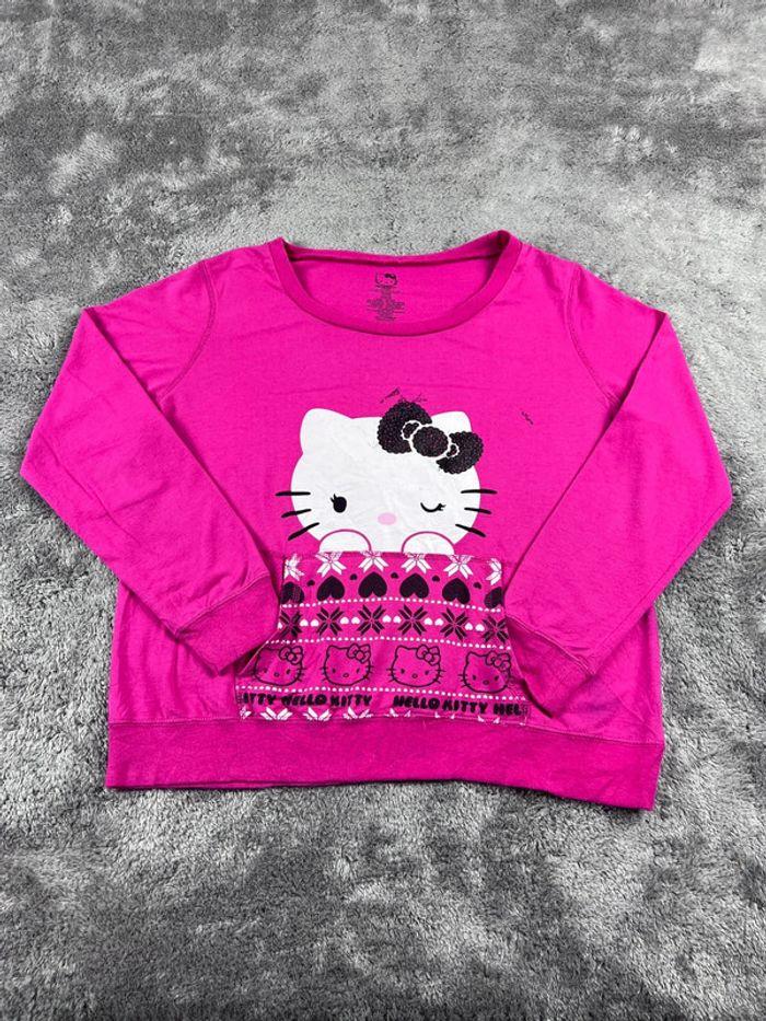 👕 Sweat Hello Kitty Rose Taille XL 👕 - photo numéro 1