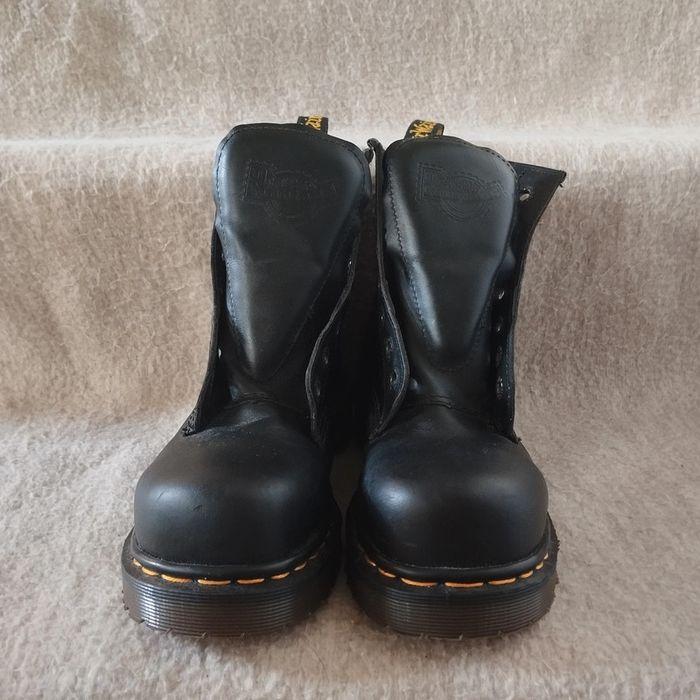 90's dm Dr.martens industriel coqué cuir noir , très bonne état taille 37 UK 4 - photo numéro 5