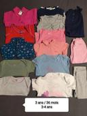 lot vêtements fille 36 mois/ 3 ans