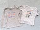 Lot 2 T-shirts manches courtes et longues, gris, Z / Tissaia,