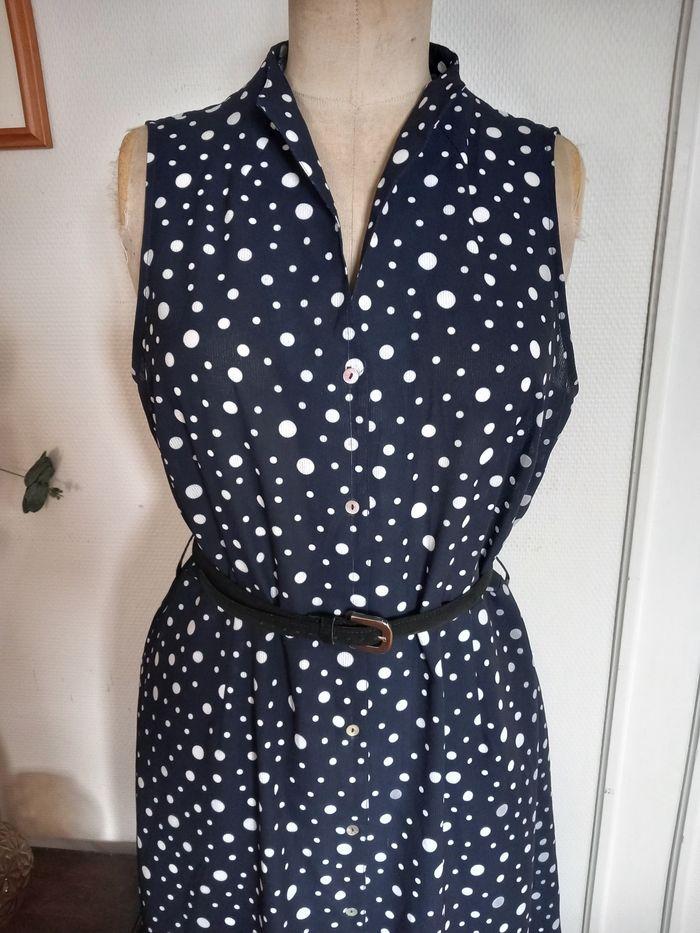 Robe à pois vintage T.44 - photo numéro 2