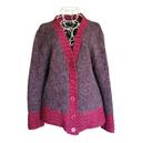 Gilet violet rose