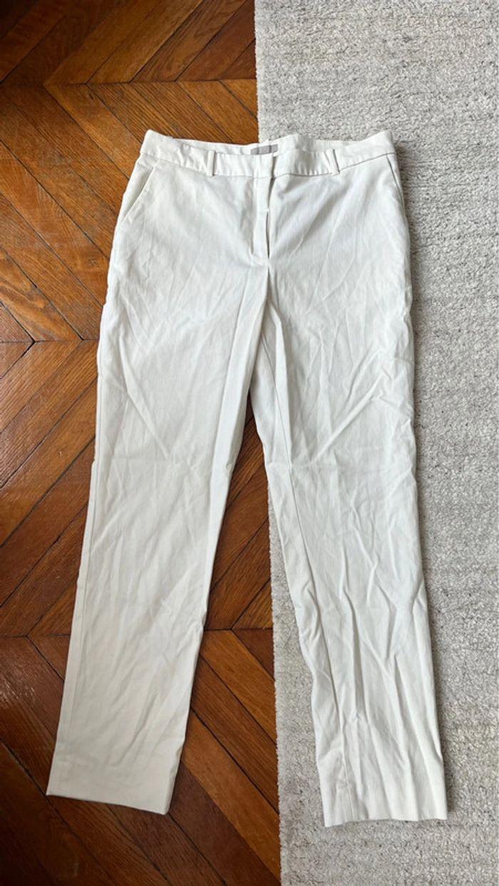 Pantalon crème h&m 42 - photo numéro 1