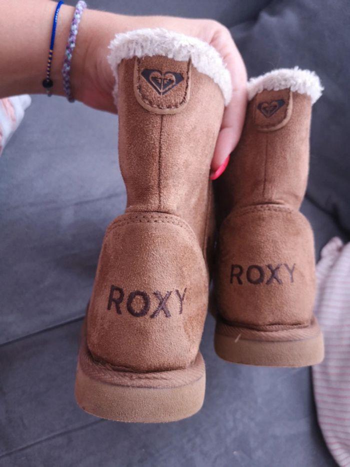 Bottes boots marron fourré Roxy taille 31 - photo numéro 2