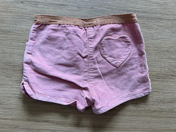 Short velours fille 12-18 mois - photo numéro 2