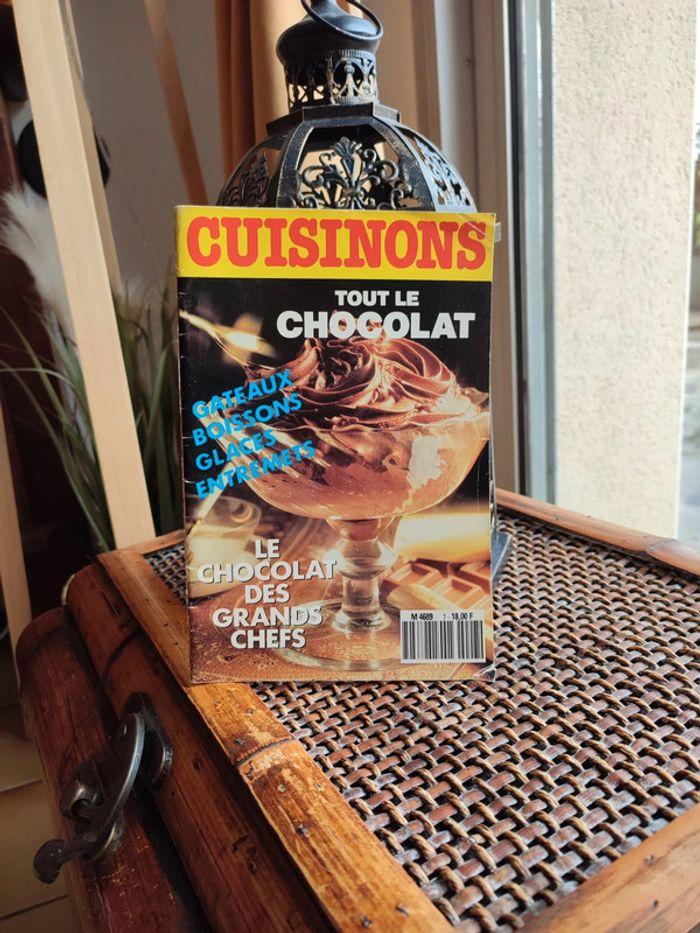 Ancien vintage livre de recettes tout le chocolat cuisinons - photo numéro 1