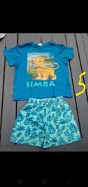 Pyjashort Disney bleu et vert 5A