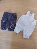 Ensemble fille 6 mois salopette Cocoon et pantalon velours Disney