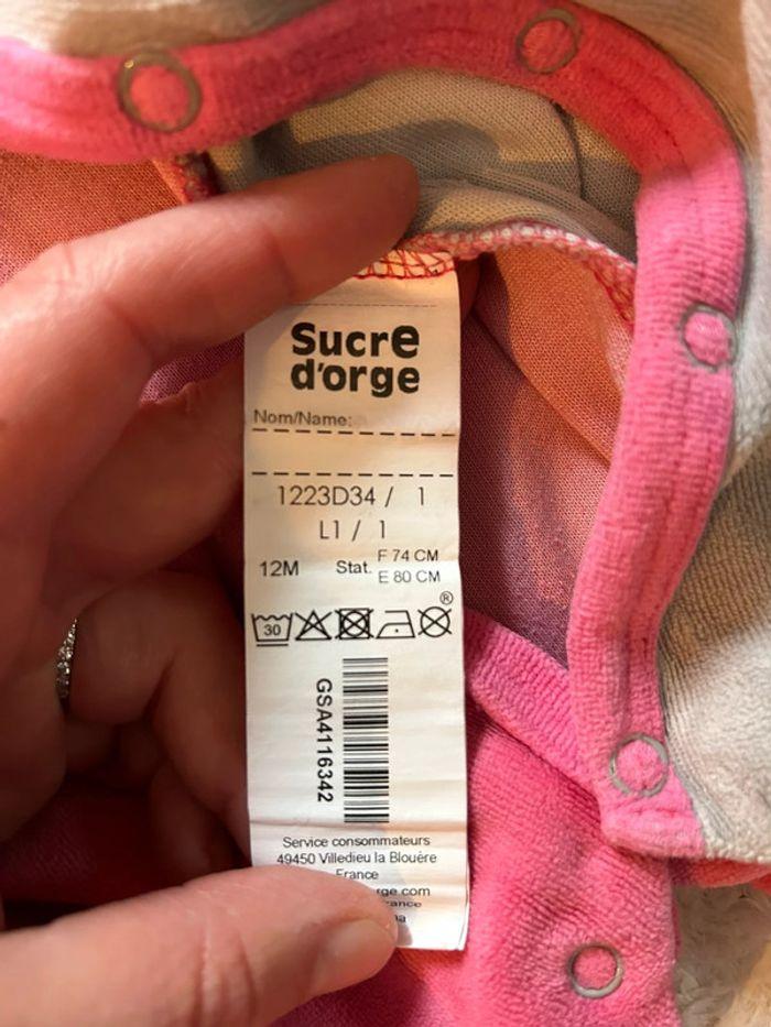 Très beau pyjama sucré d’orge 12mois parfait état - photo numéro 10