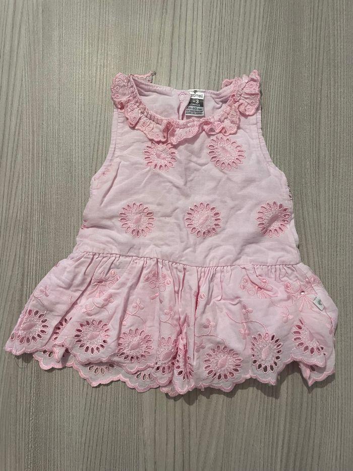 Robe rose 1-3 mois