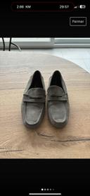 Mocassins nubuck gris  39 pier one