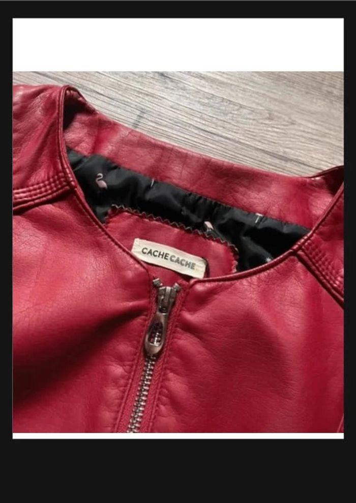 Veste cache cache rouge taille 44 - photo numéro 5