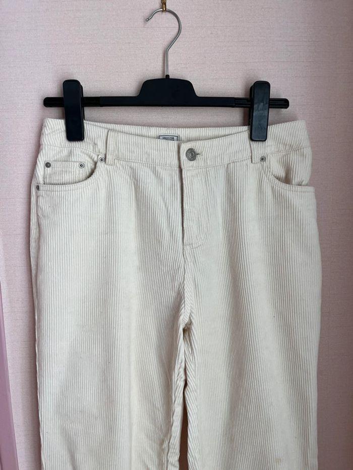 Pantalon velours blanc taille M/38 - photo numéro 3