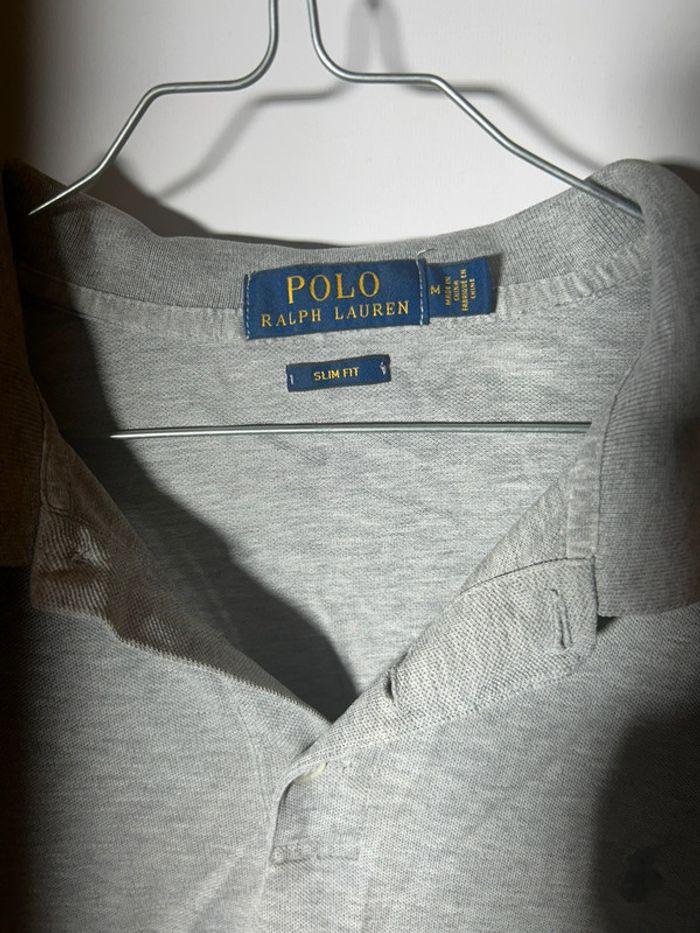 Polo Ralph Lauren gris slim fit - photo numéro 3