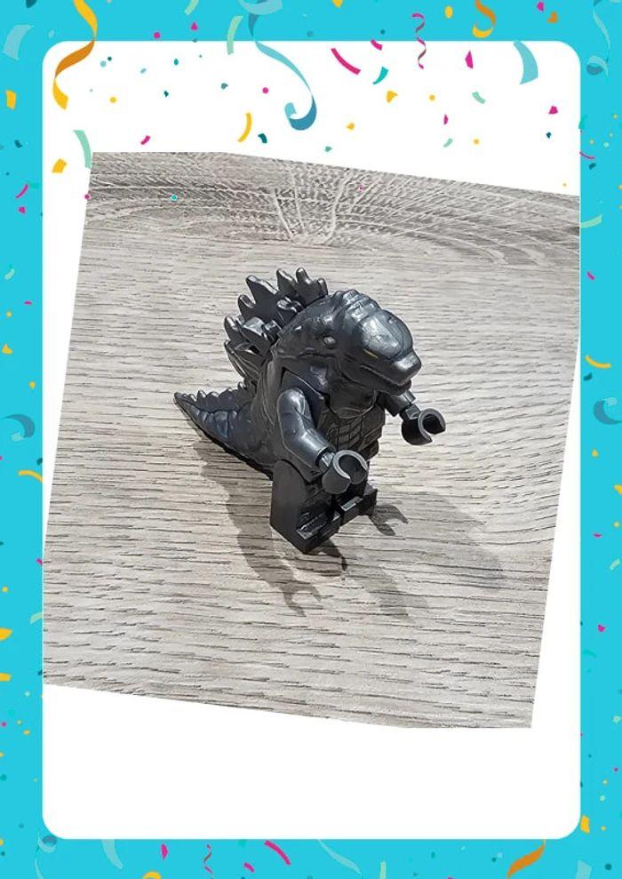 Minifigurine Godzilla gris (compatible Lego)