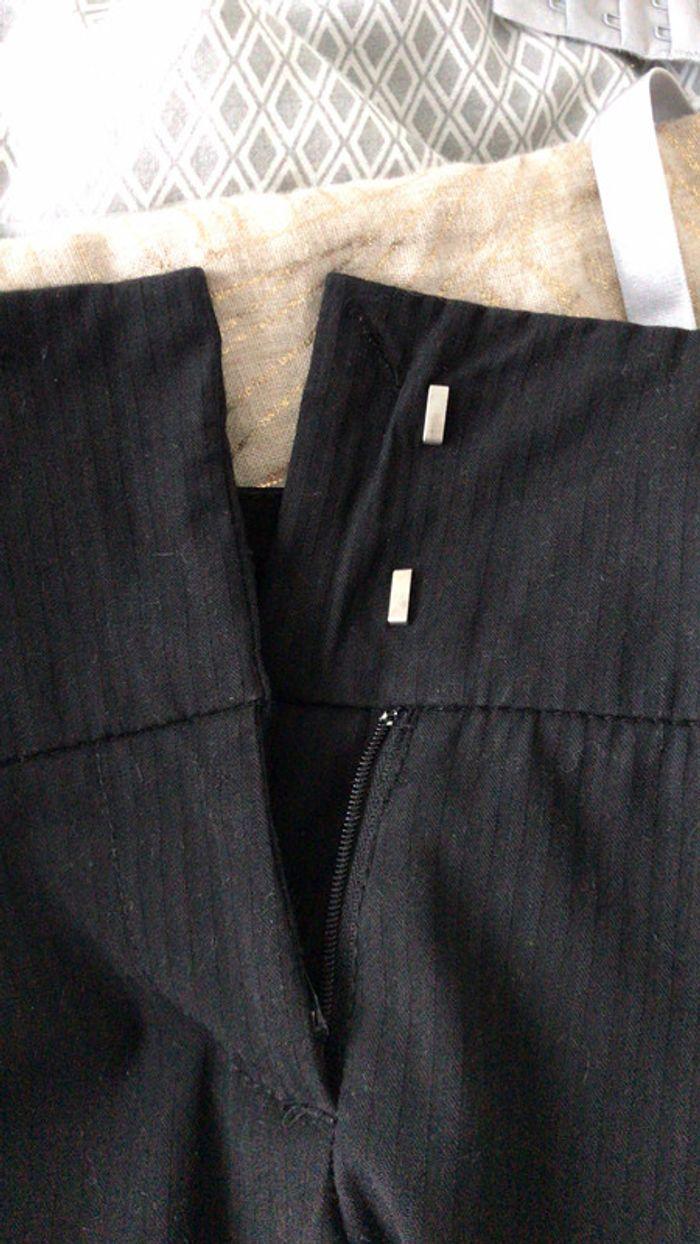 Pantalon taille moyenne avec agraphe T38 - photo numéro 4