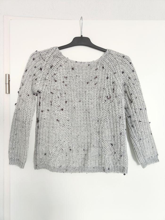 Pull gris argenté Gémo 8ans - photo numéro 1