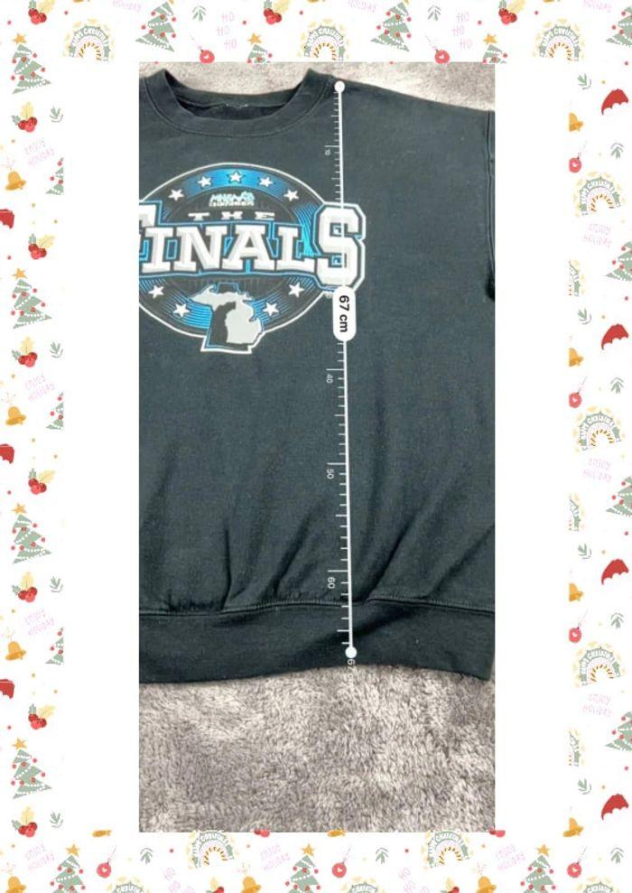 👕 Sweat University Rare Vintage y2k 90s 2000s MHSAA Championships Finals Noir Taille M 👕 - photo numéro 3