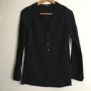 blouse noire manches longues