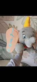 Peluche éléphant Dumbo musical personnalisé avec prénom