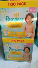 2 trios packs Pampers premium protection taille 4